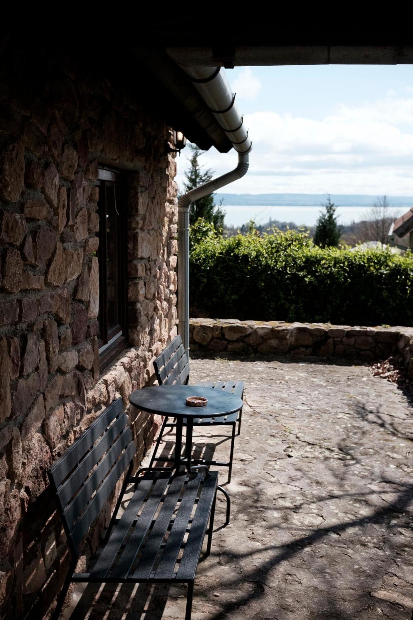 Ábrahámhegyi panorama hideout Villa Bagian luar foto